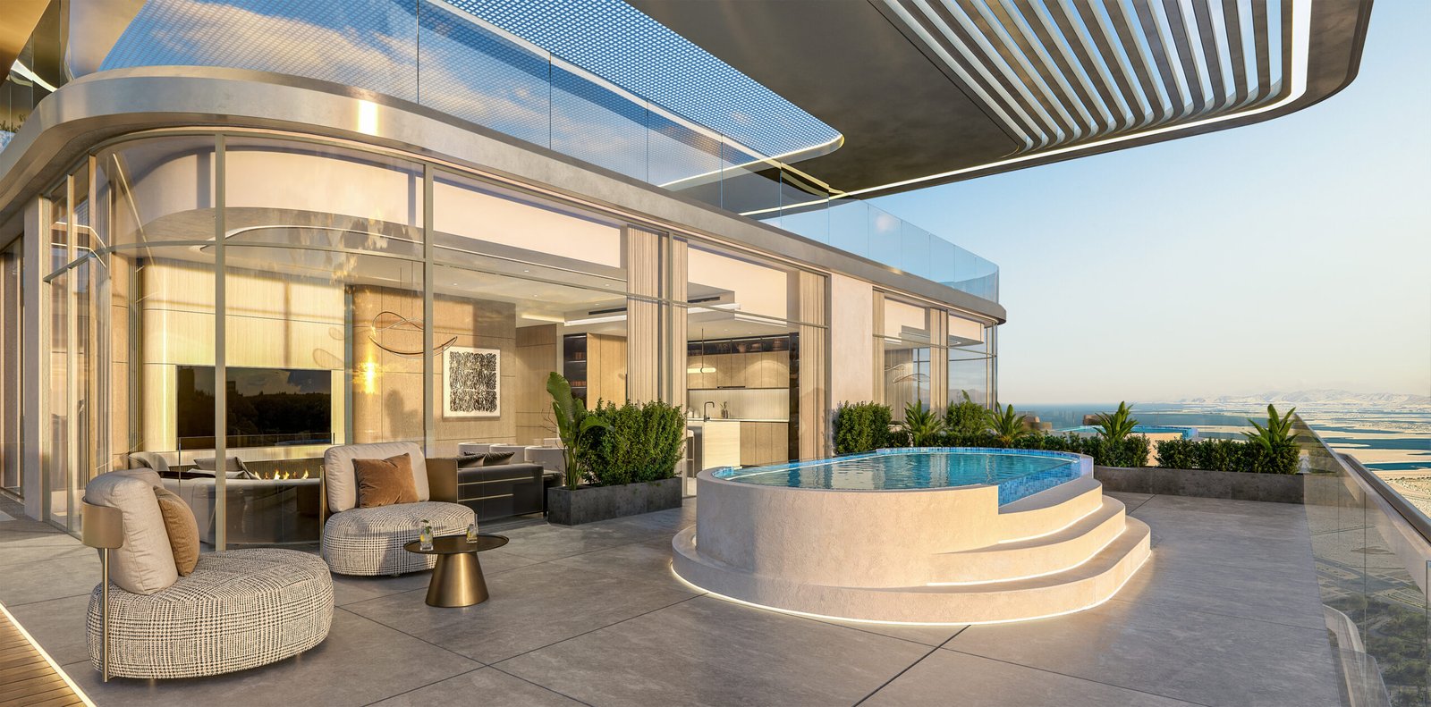 Render_Arka_3 Bedroom_Jacuzzi